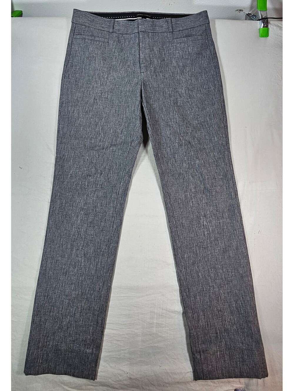 Banana Republic Sloan Pants Womens 8 Gray Stretch Slim Straight Dress Career